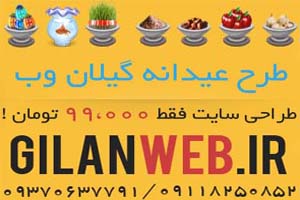 فرصت ویژه طراحی وب سایت برای شما در عیدانه گیلان وب